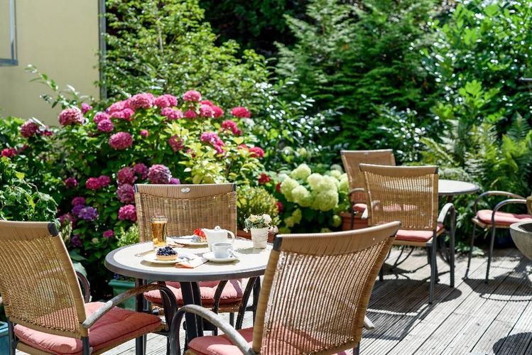 Terrasse på Mercure Hotel Luebeck City Center