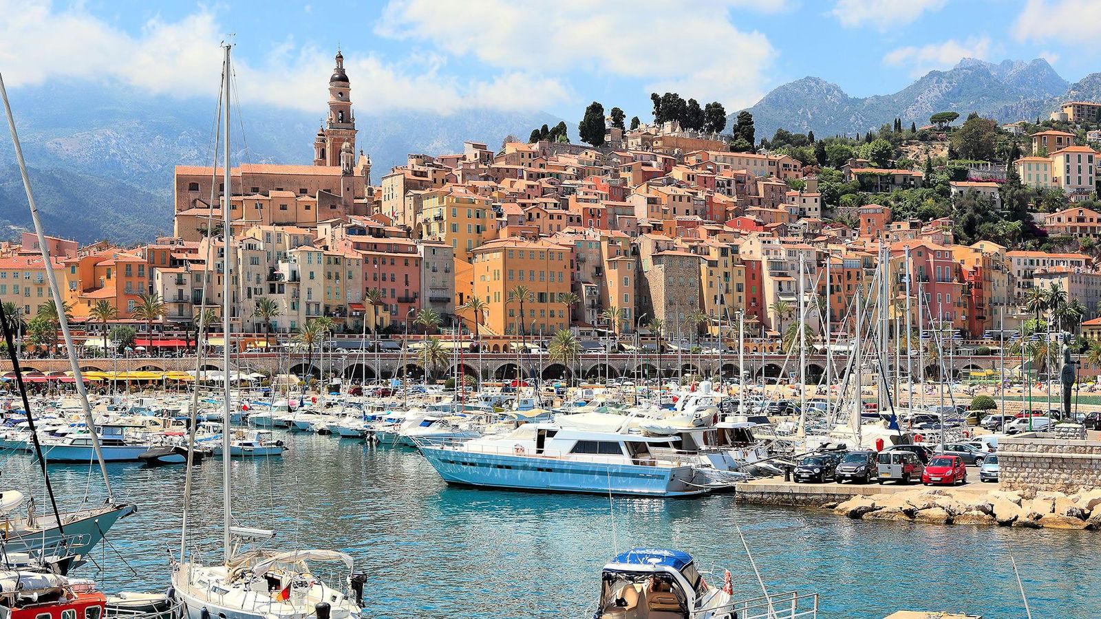 Bådhavnen i Menton