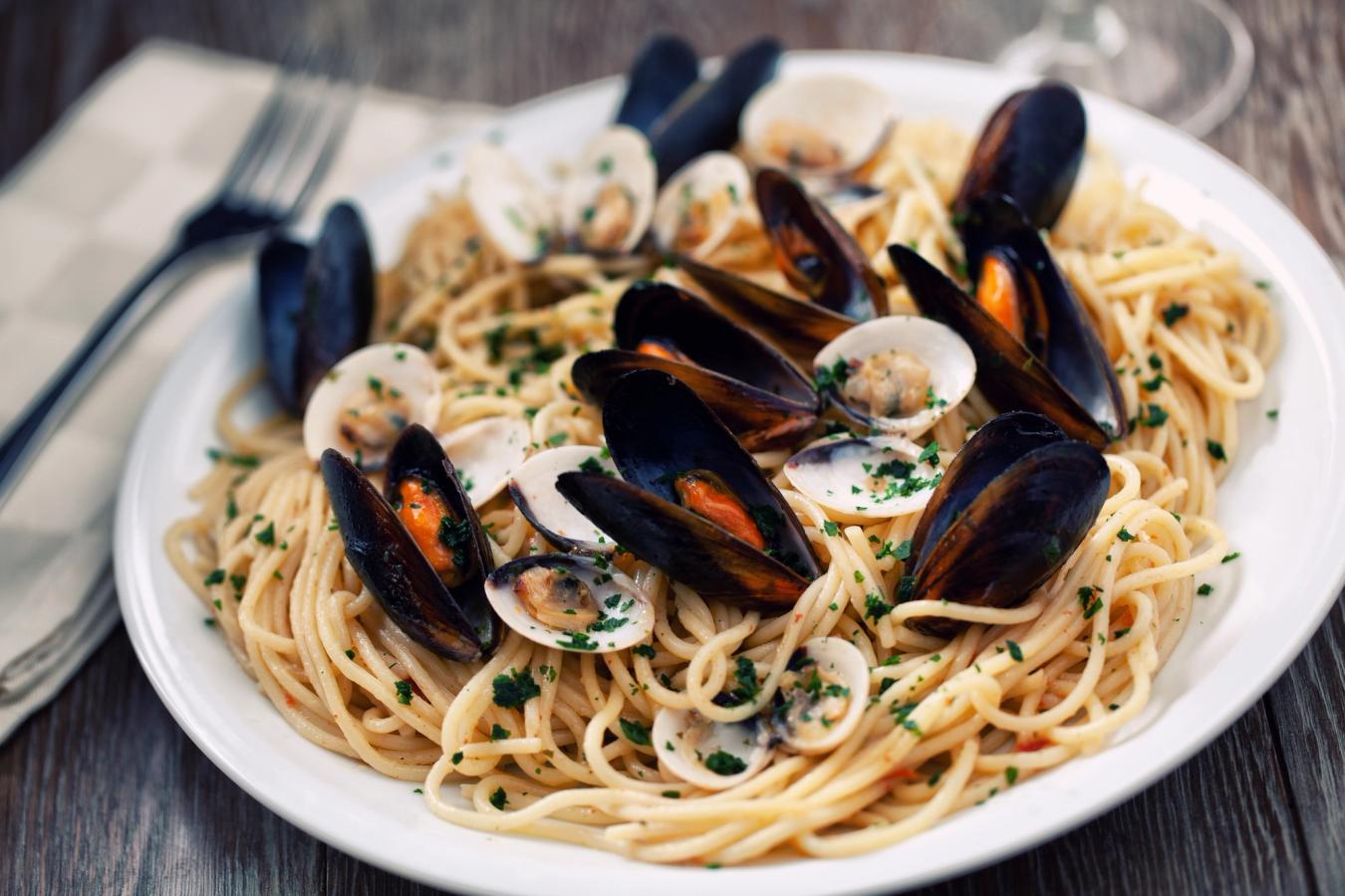 Pastarett med sjømat fra Terracina