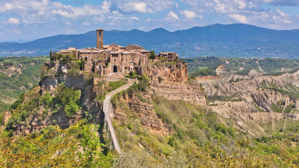 Civita di Bagnoregio i Lazio-regionen i Italia