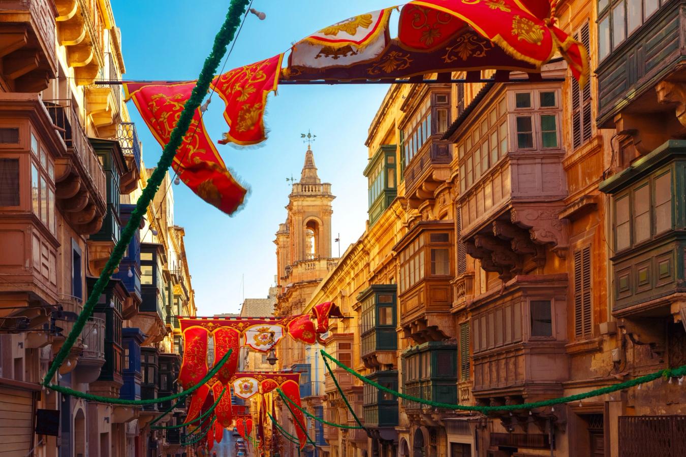 Stemningsfull gate i Valletta
