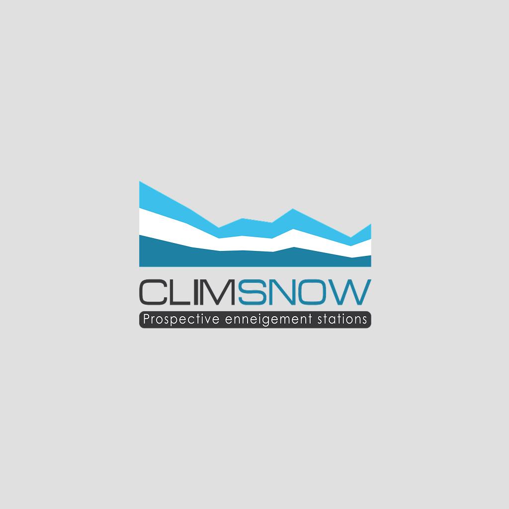 Logo de la solution CLIMSNOW pour la prospective de l'enneigement des stations de ski