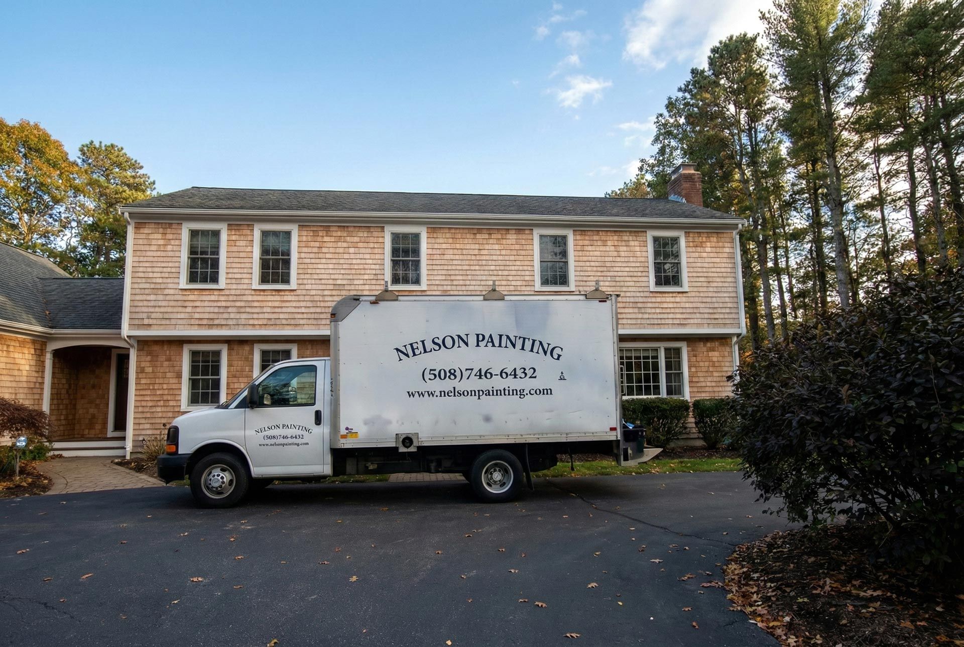 Best painting company near me — Nelson Painting provides interior painting, exterior painting, cabinet refinishing, deck staining, power washing, soft washing, carpentry, and restoration services in Plymouth, Massachusetts