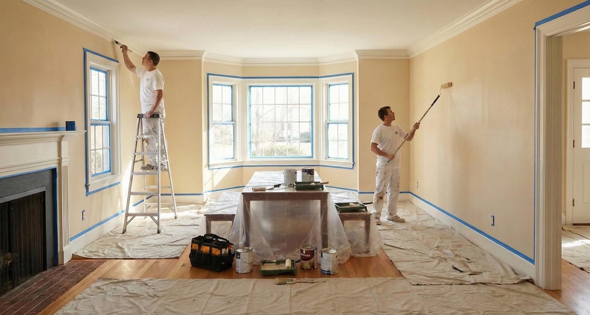 Nelson Painting is a painting contractor that provides interior painting for walls, ceilings, trim, and cabinets across Plymouth County, Barnstable County, and Bristol County