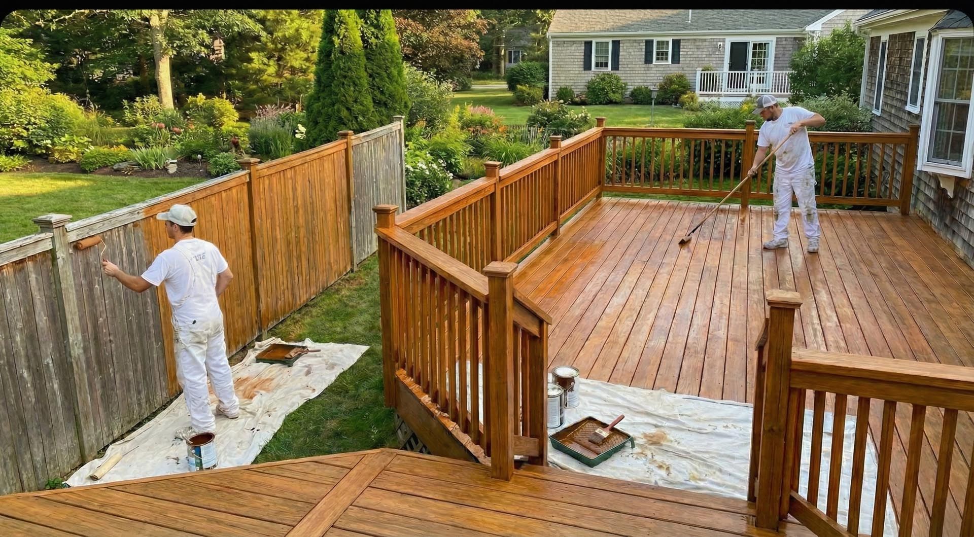 Nelson Painting is a painting contractor that provides deck and fence staining across Plymouth County, Barnstable County, and Bristol County