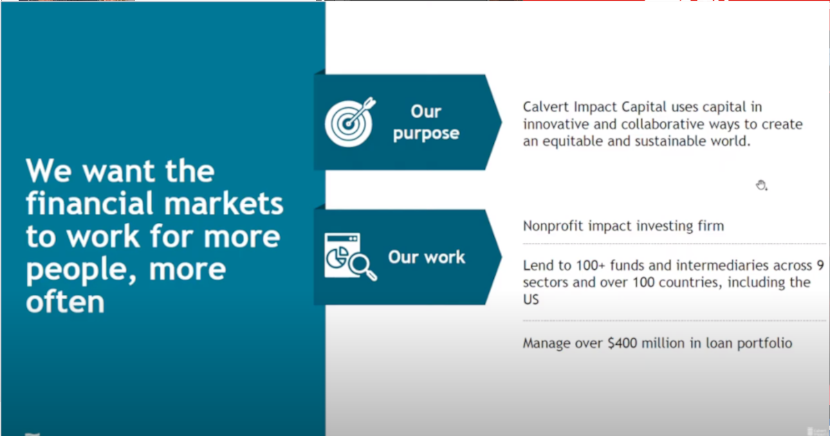 Operating Principles for Impact Management: Principle 4 Case Study