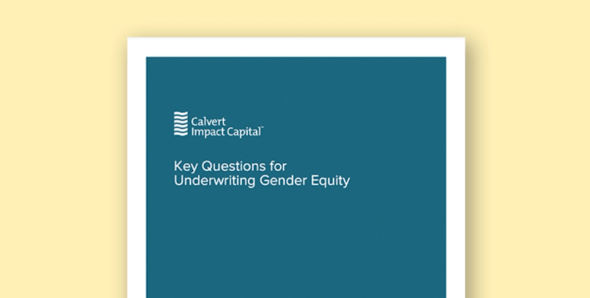 Key Questions for Underwriting Gender Equity