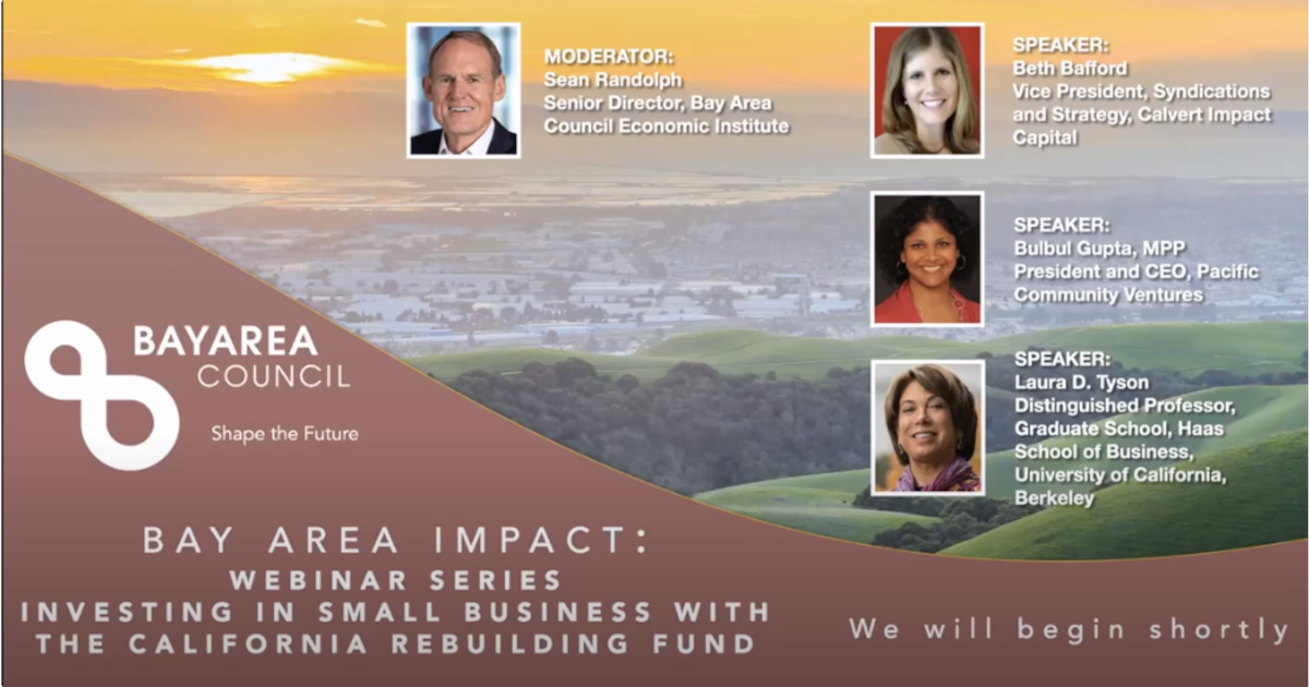 Bay Area Impact: Investing in Small Business With the California Rebuilding Fund