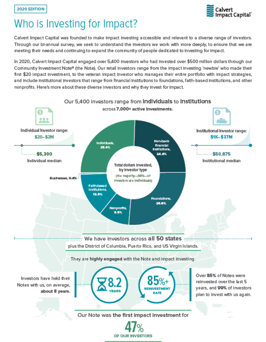 Why do our investors invest for impact? Takeaways from our 2020 Impact Investor Survey