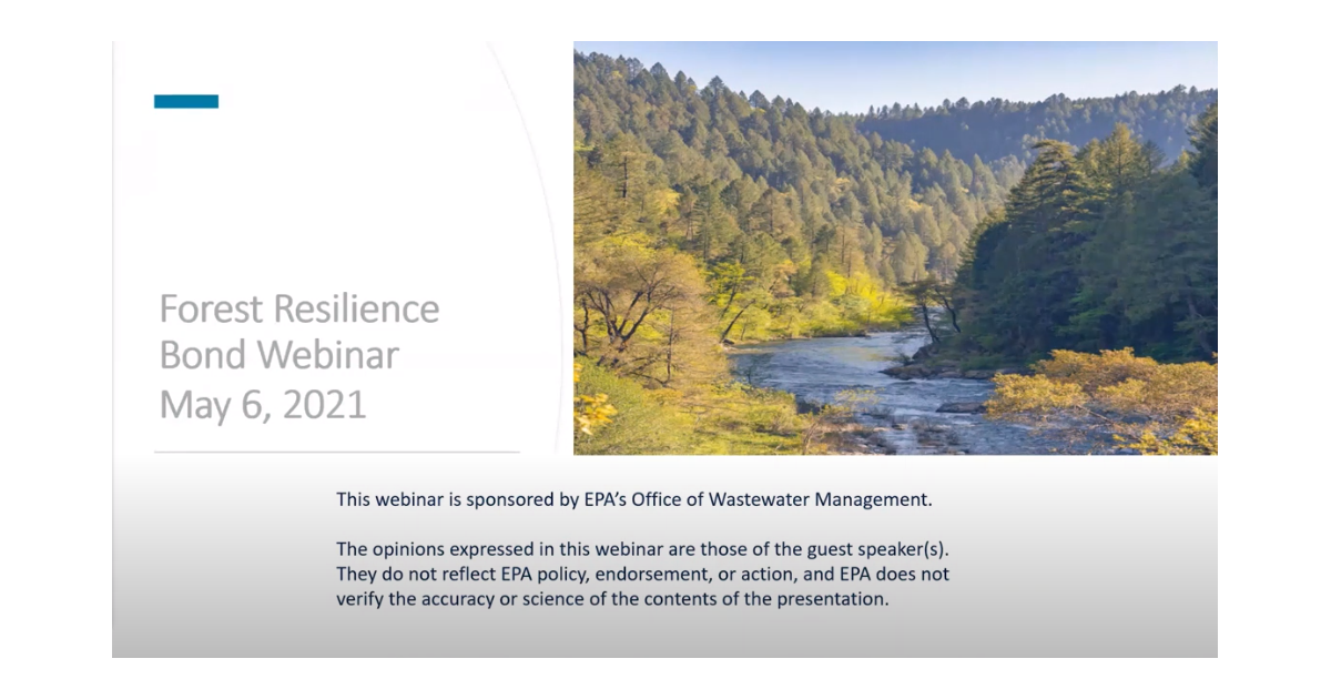 Forest Resilience Bond Webinar