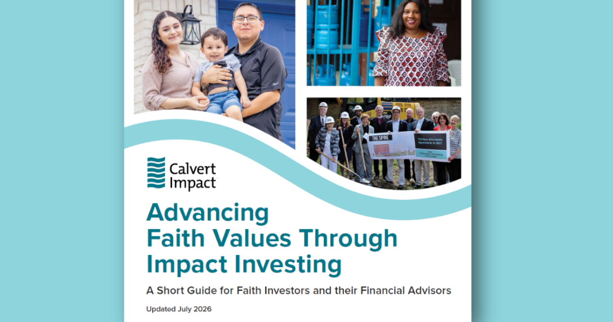 Faith in action: Our updated guide to impact investing for faith communities