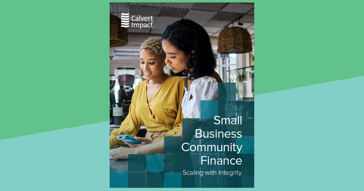 Small Business Community Finance: Scaling with Integrity