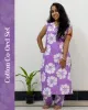 Women’s purple cotton co-ord set styled for office and casual wear – SutiSaaj