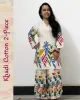 Woman wearing khadi cotton floral co-ord set – Indian summer outfit by SutiSaaj