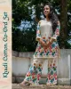 Woman wearing khadi cotton floral co-ord set – Indian summer outfit by SutiSaaj