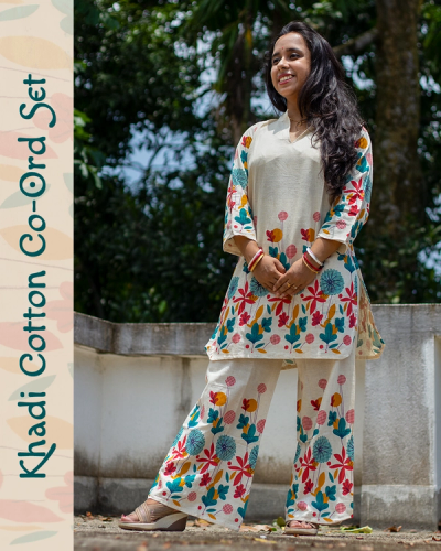 Khadi Cotton Co-Ord Set image
