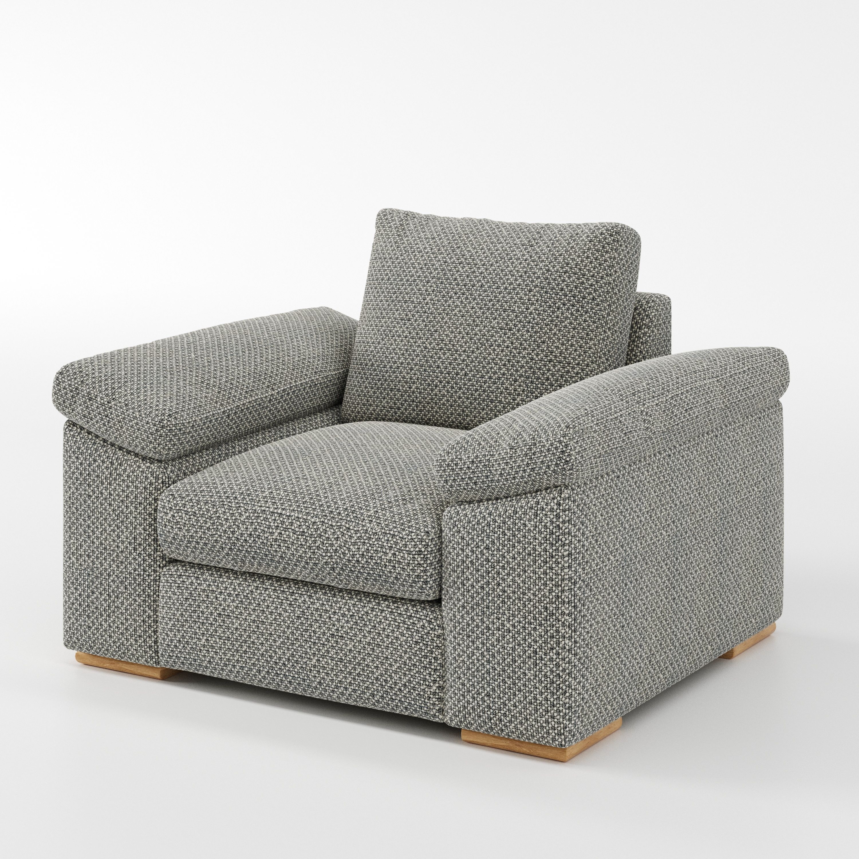 CloseCo Moy armchair, angled view