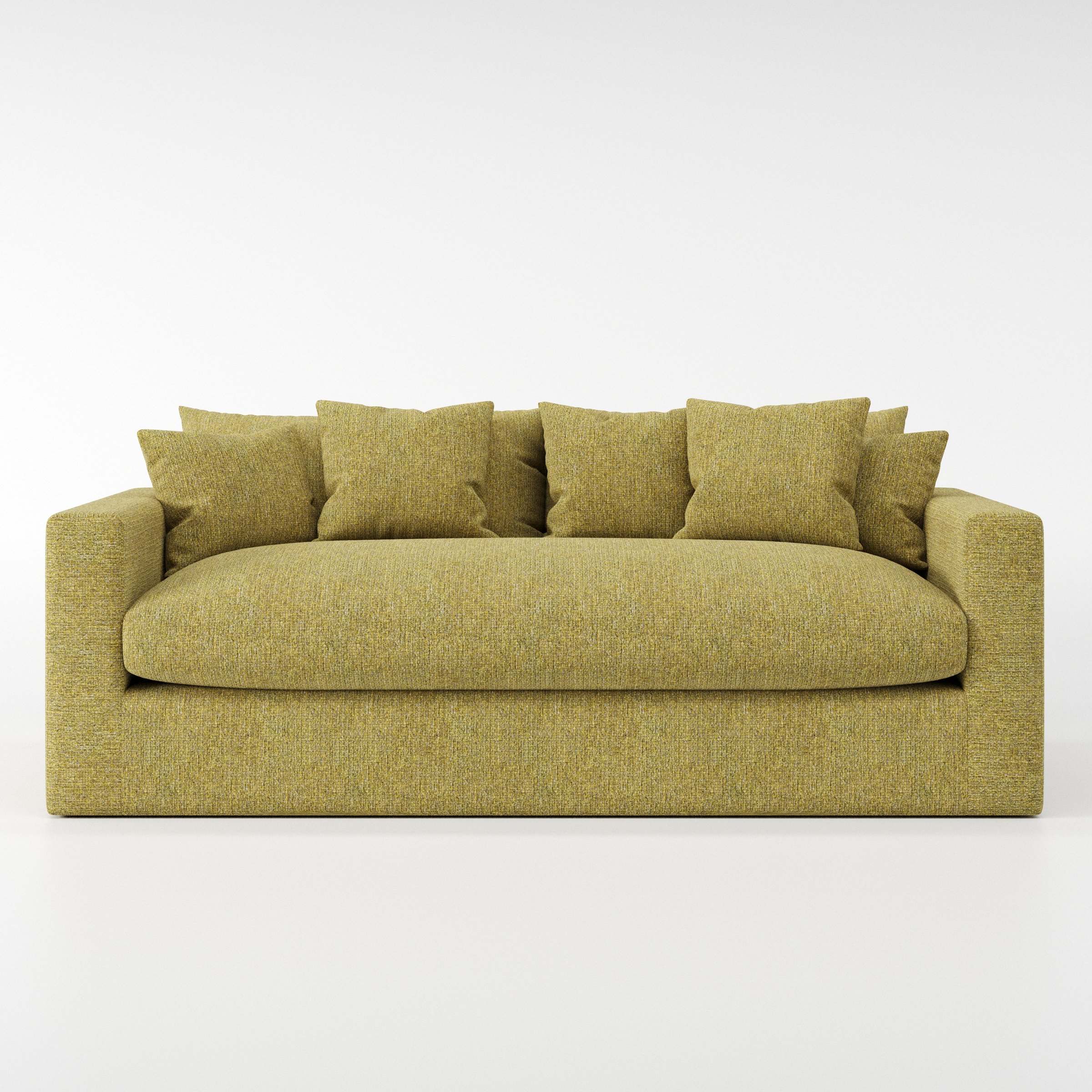Coniston sofa in Heyling Tweed Sencha shown front-on against a neutral studio backdrop.