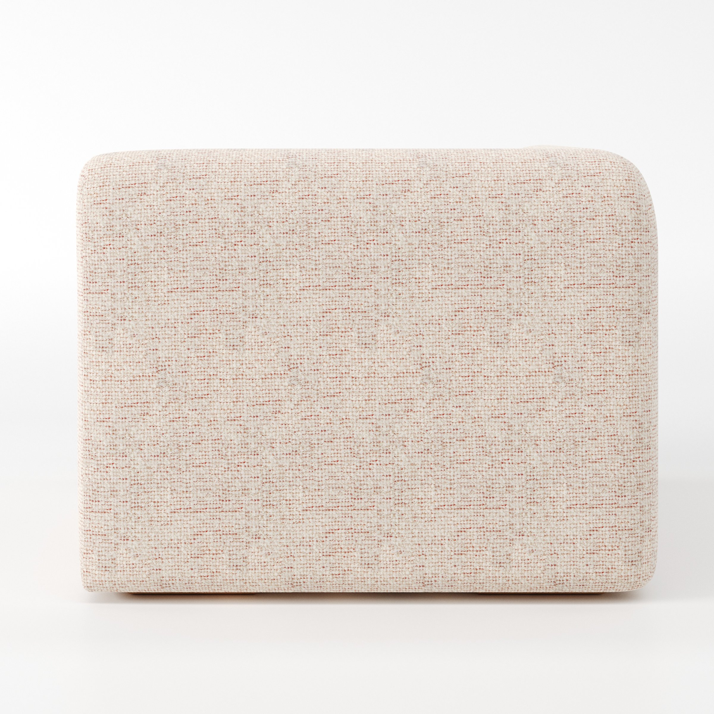 Drumquin modular sofa corner unit in Orsay Bouclé Cream and Copper shown from the rear highlighting its clean, fully upholstered back.