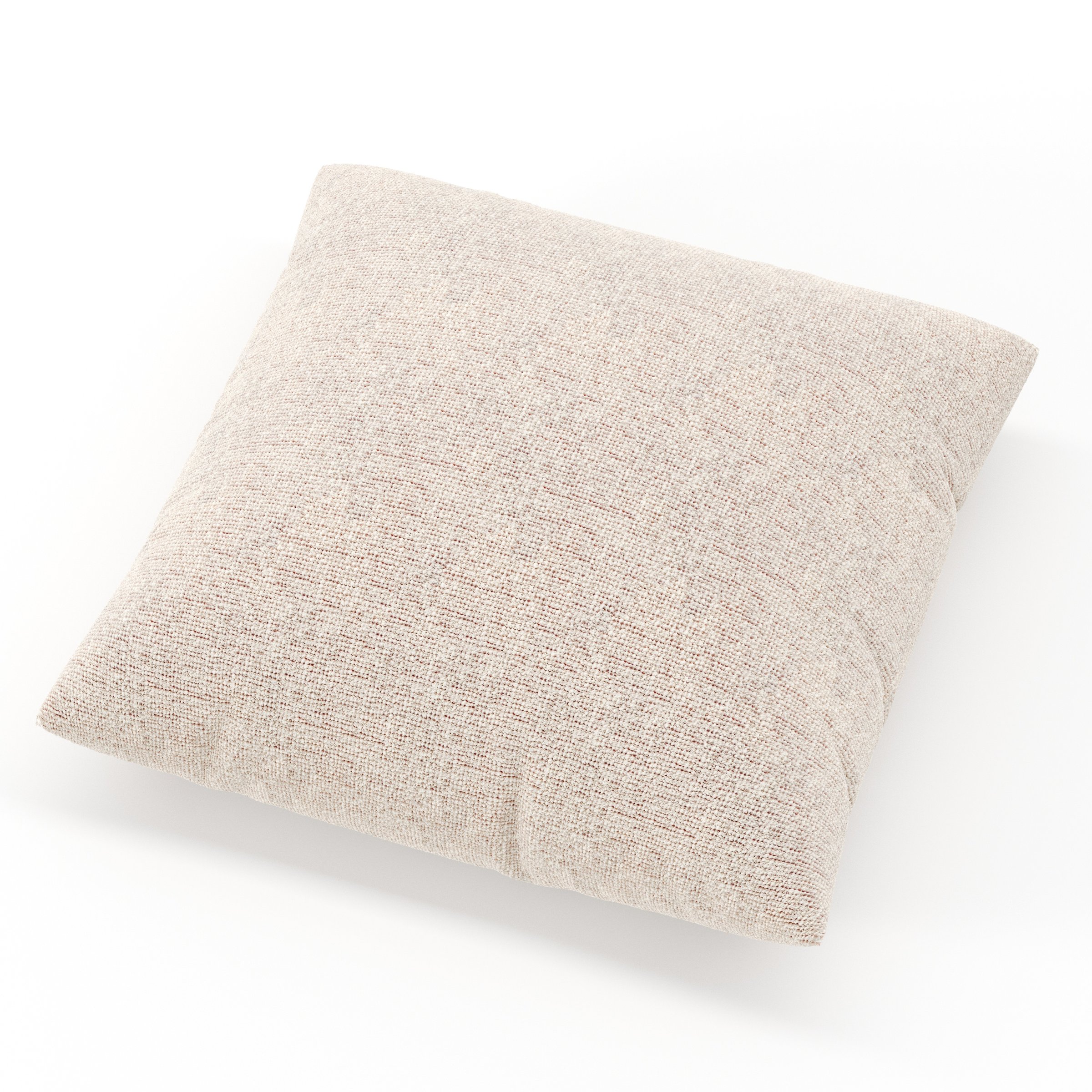 Block cushion in Orsay Boucle Cream and Copper, square simple cushion in textured boucle with cream and copper tones and soft structure, size 50cm x 50cm