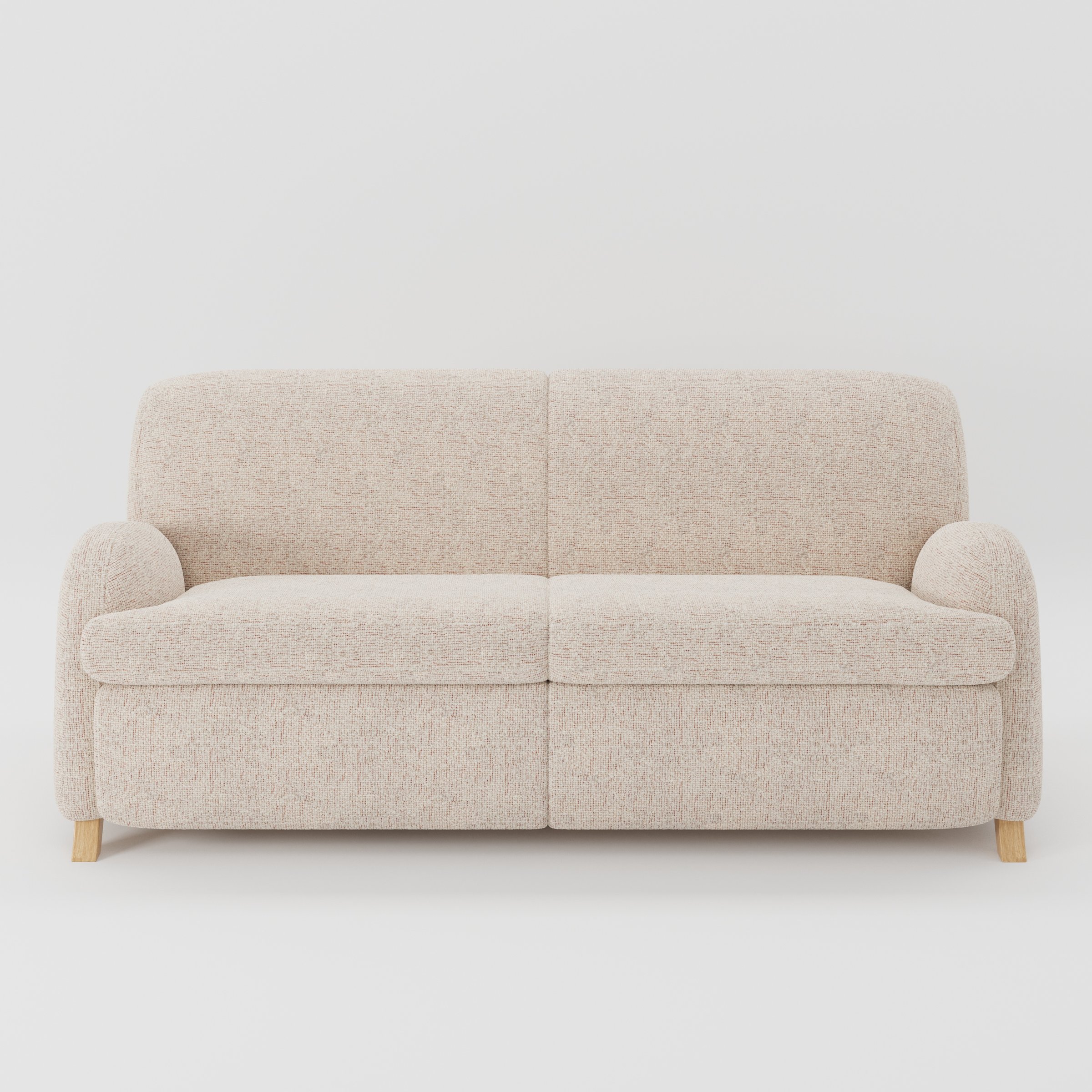 Rye sofa in Orsay Boucle Cream and Copper shown front-on against a neutral studio backdrop.