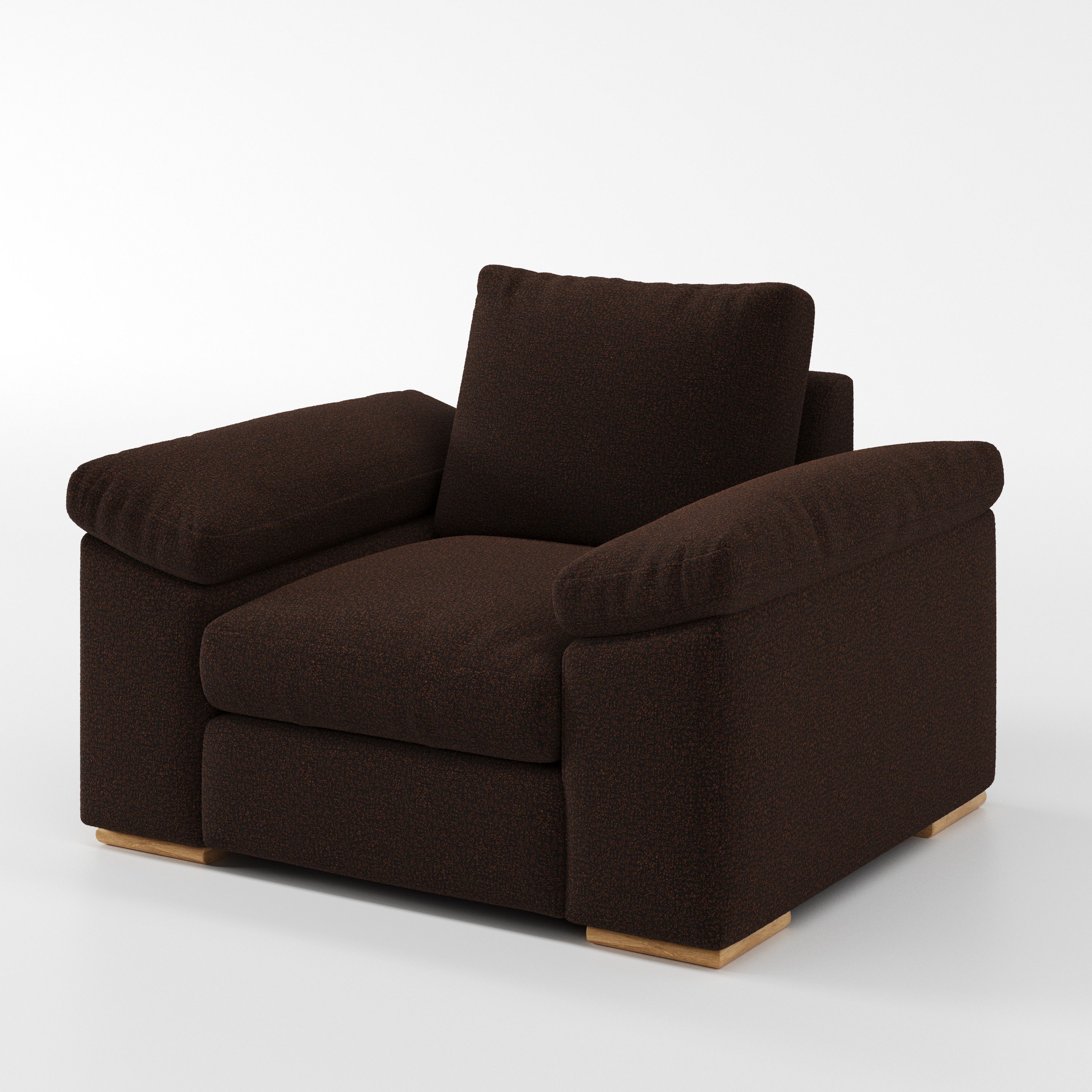 CloseCo Moy armchair, angled view