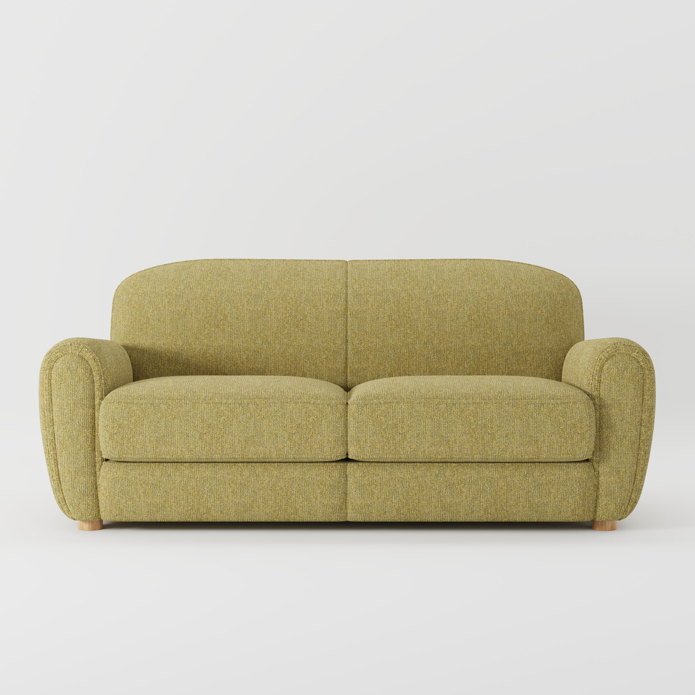 Fergus sofa in Heyling Tweed Sencha shown front-on against a neutral studio backdrop.