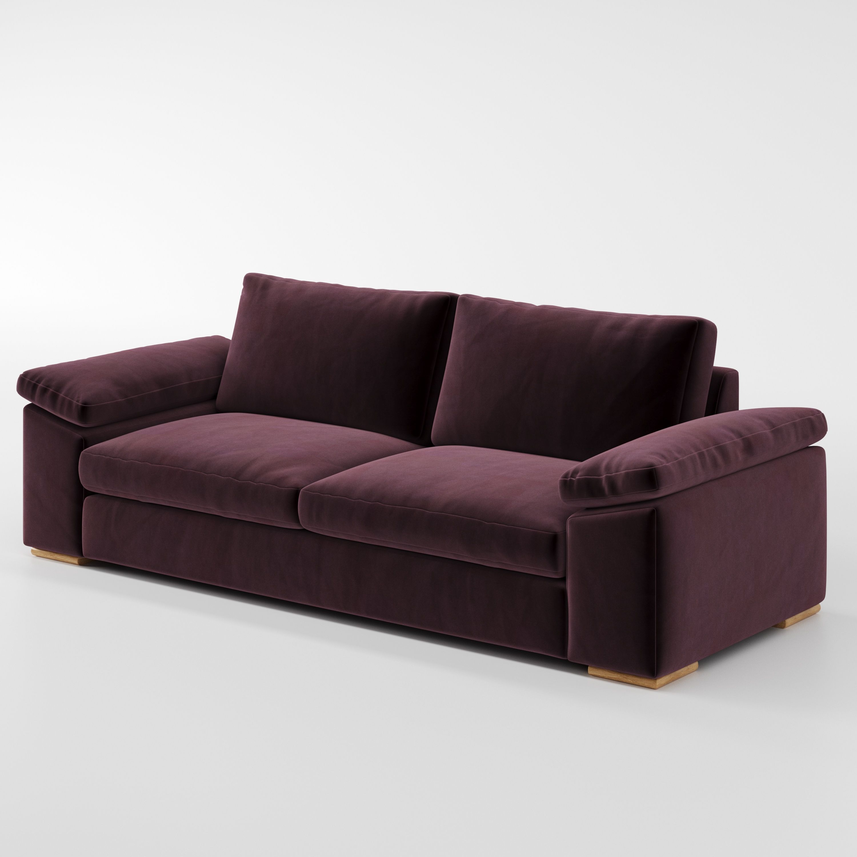 CloseCo Moy sofa, three-quarter view