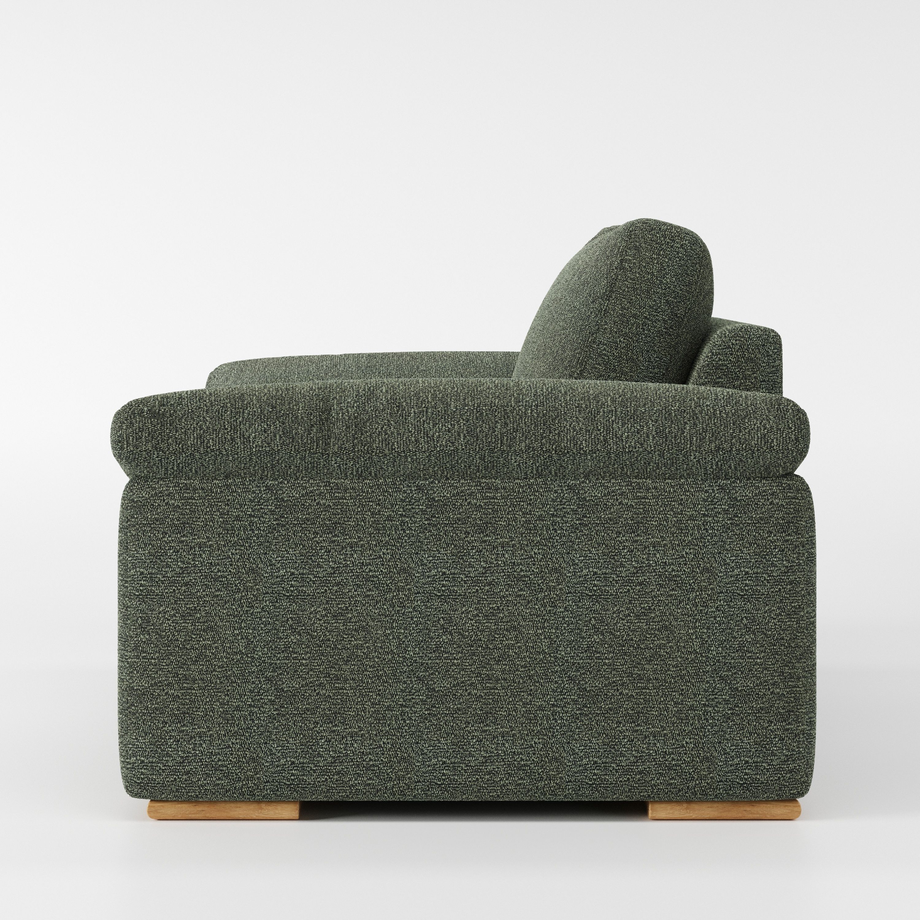 CloseCo Moy armchair, side view