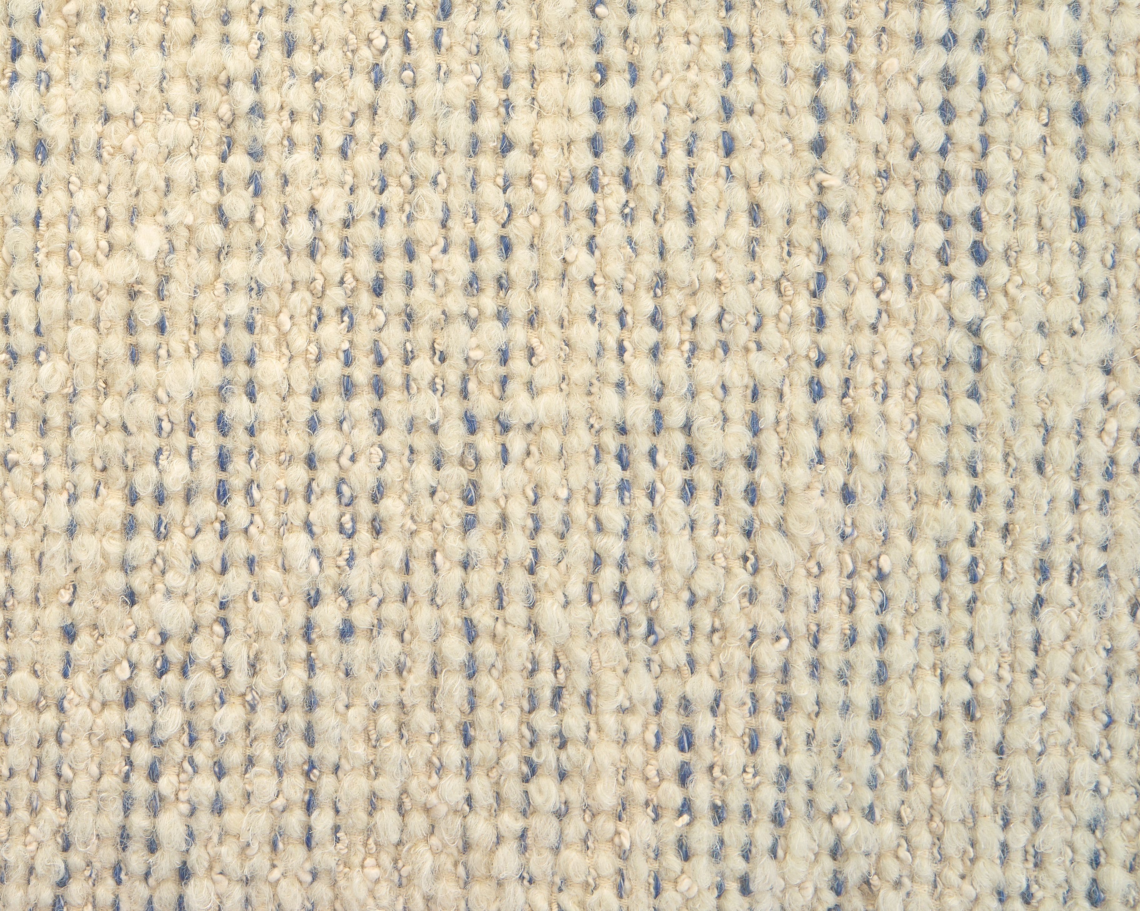 Boucle Cream and Marine