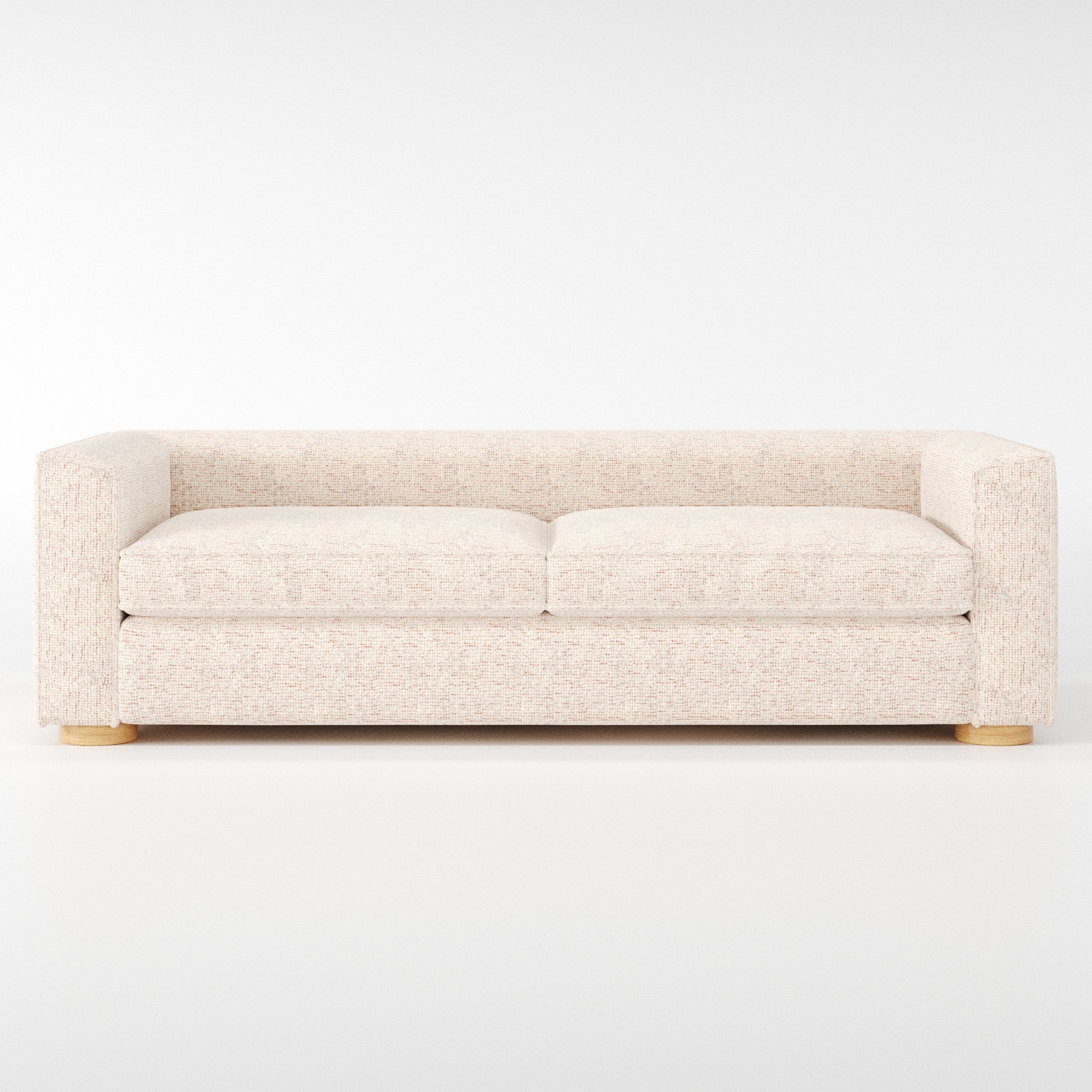 Feale sofa in Orsay Boucle Cream and Copper shown front-on against a neutral studio backdrop.