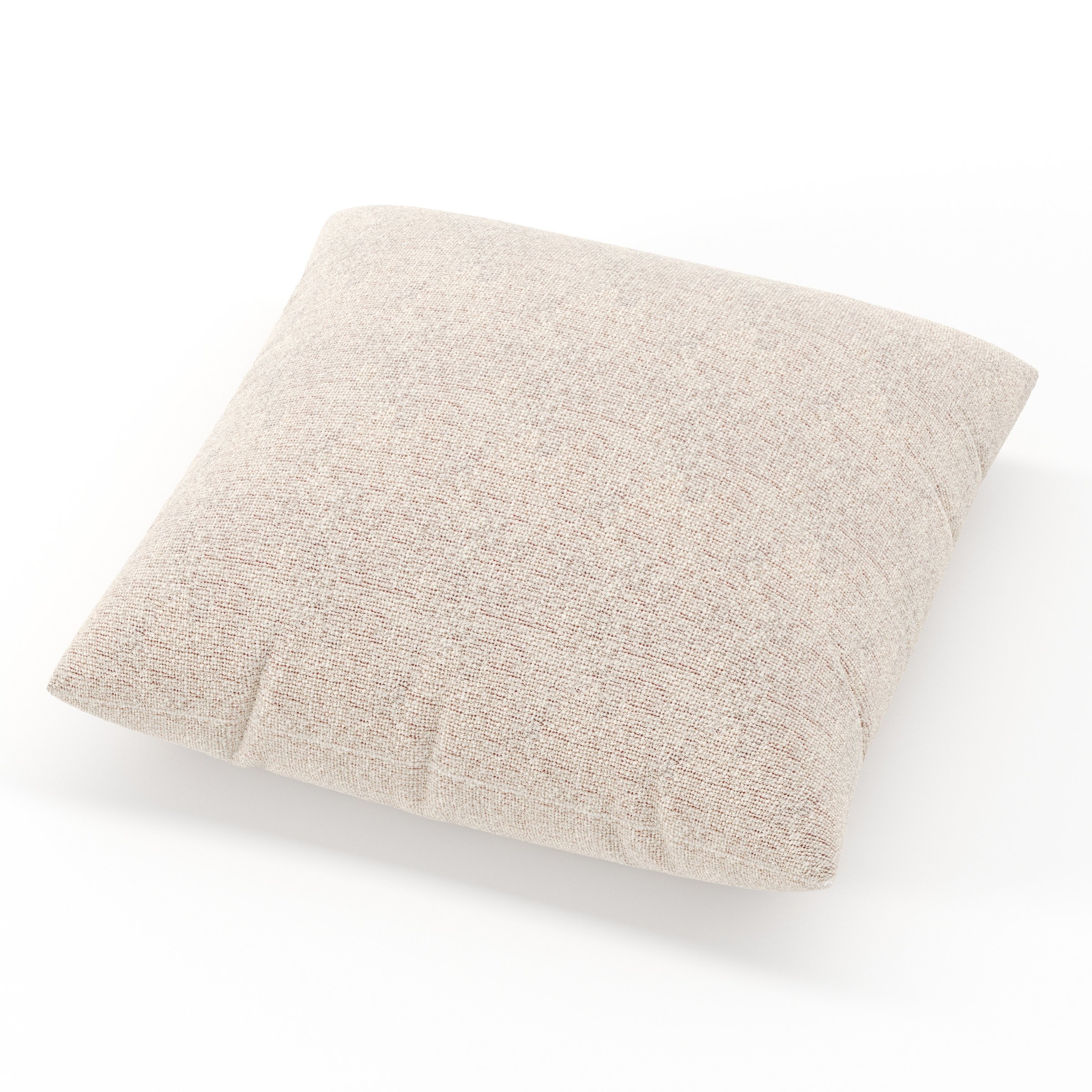 Block cushion in Orsay Boucle Cream and Copper, square simple cushion in textured boucle with cream and copper tones and soft structure, size 60cm x 60cm