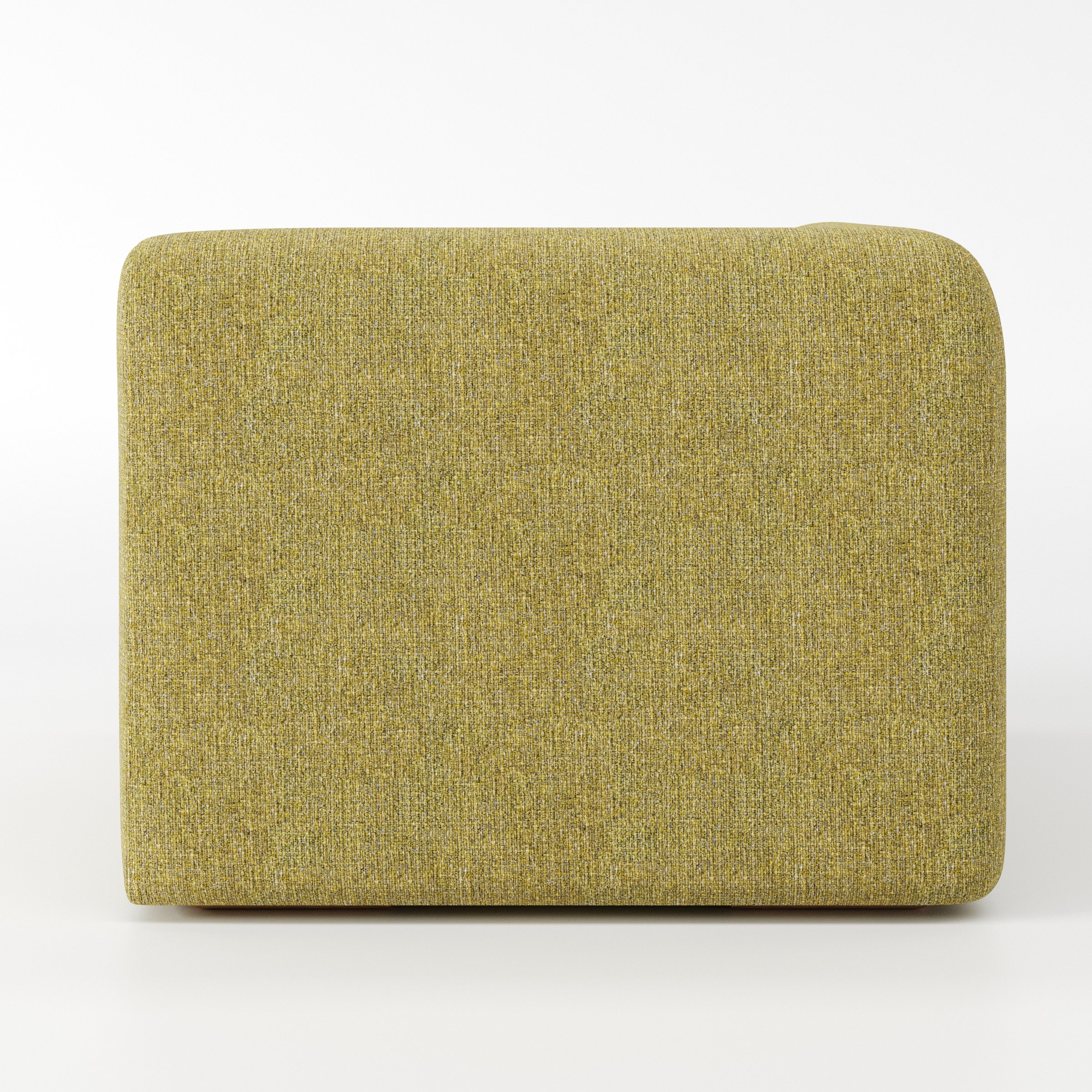 Drumquin modular sofa corner unit in Heyling Tweed Sencha shown from the rear highlighting its clean, fully upholstered back.