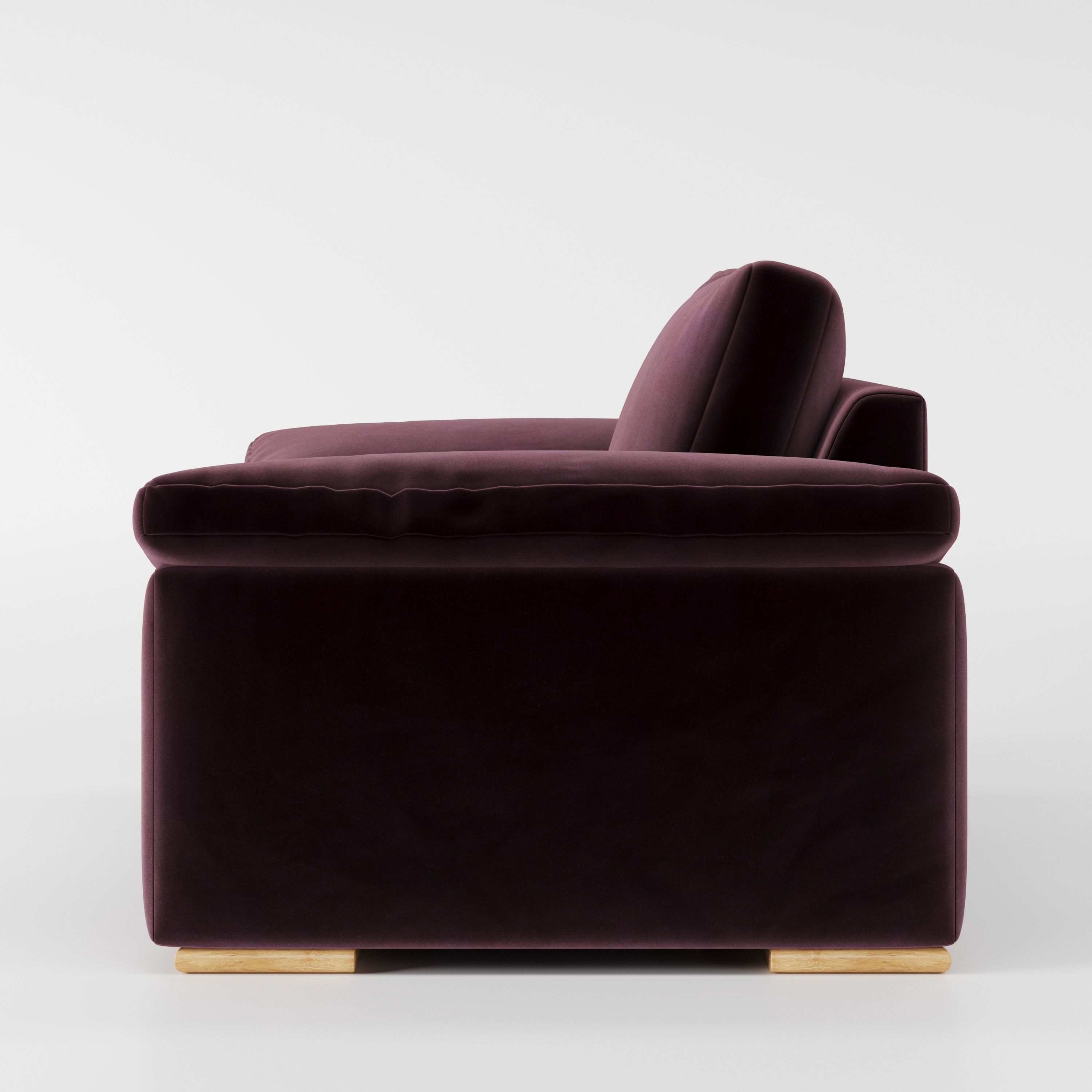 CloseCo Moy armchair, side view