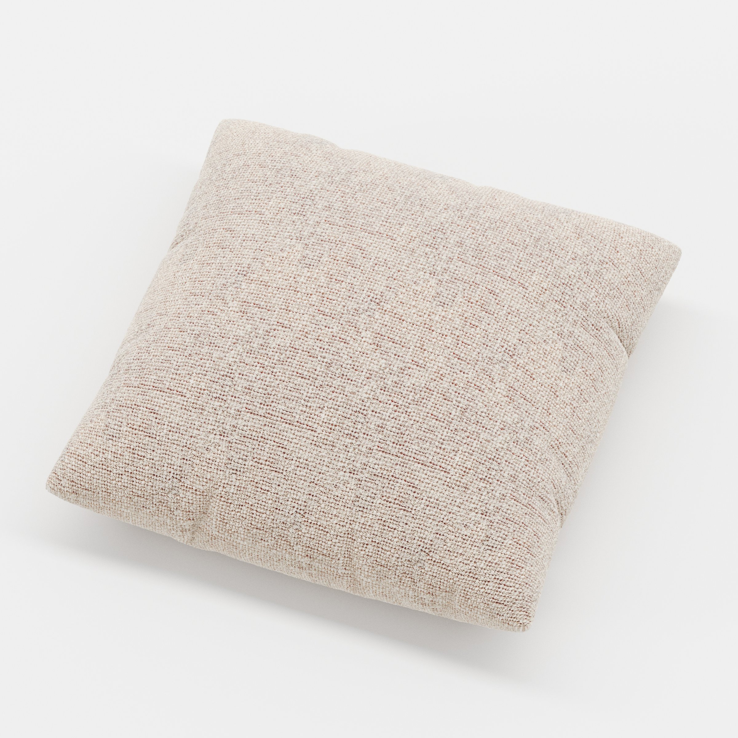 Block cushion in Orsay Boucle Cream and Copper, square simple cushion in textured boucle with cream and copper tones and soft structure, size 40cm x 40cm