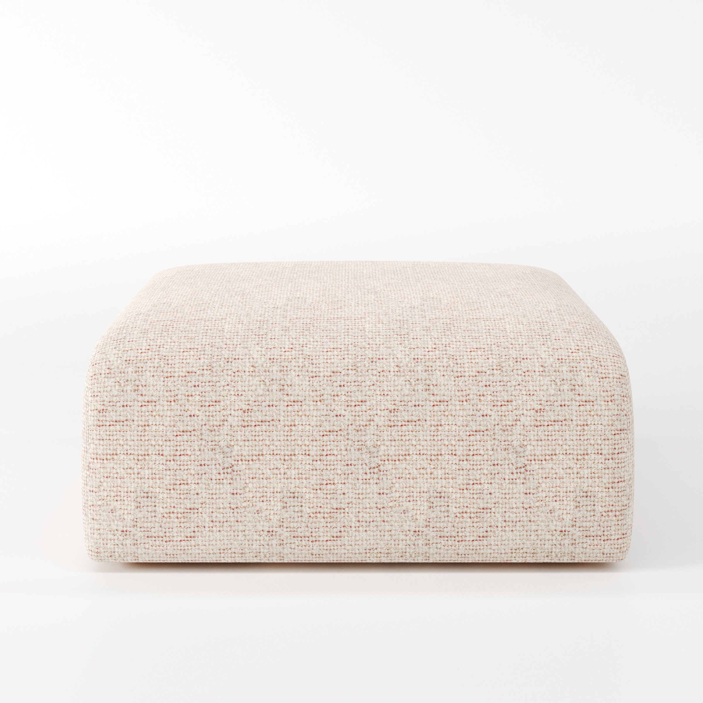 Drumquin footstool in Orsay Boucle Cream and Copper shown front-on against a neutral studio backdrop.