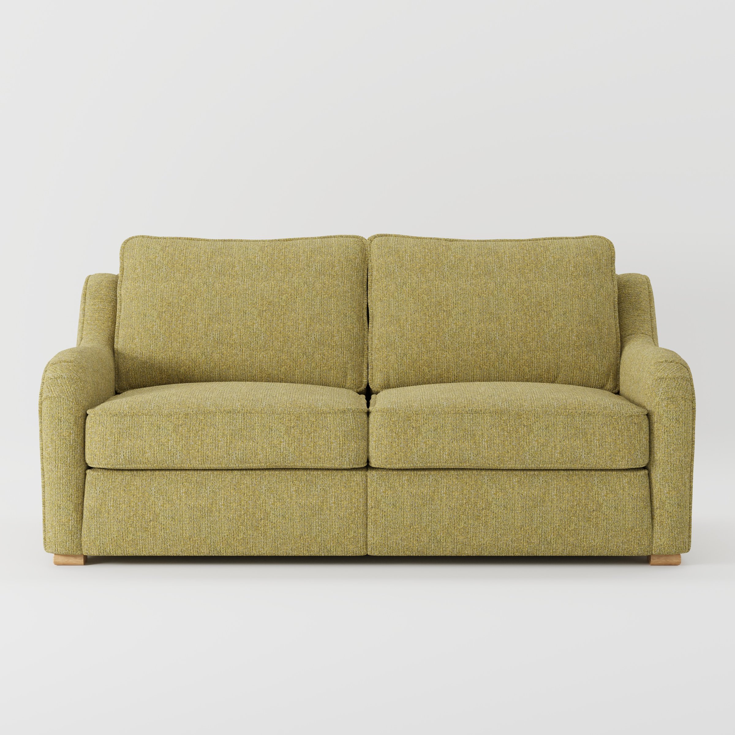 Cashel sofa in Heyling Tweed Sencha shown front-on against a neutral studio backdrop.