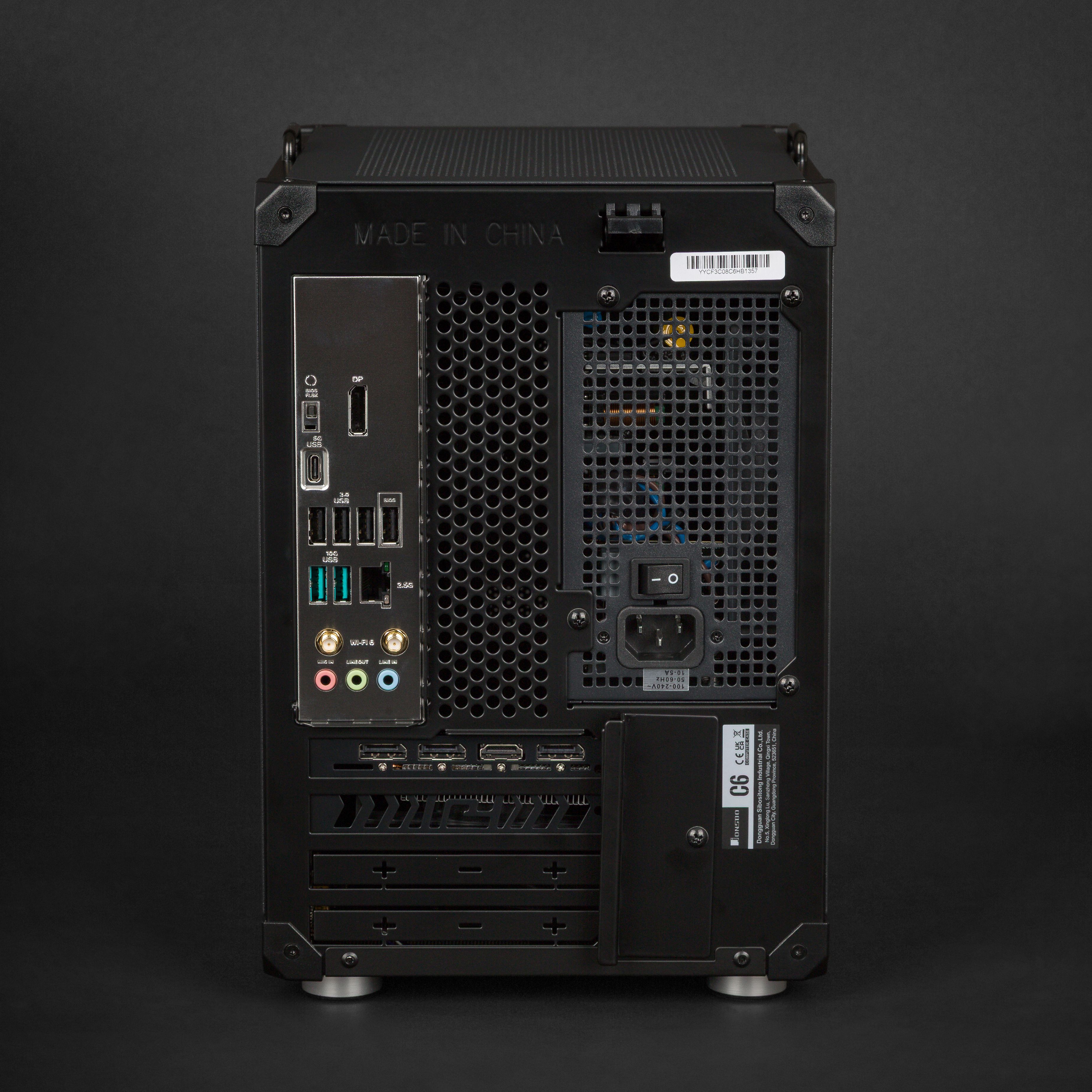 Raster Zero compact gaming PC for a living-room or desk setup.