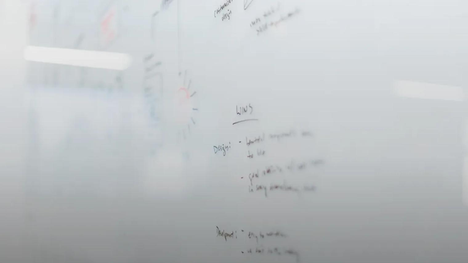 white dry erase board