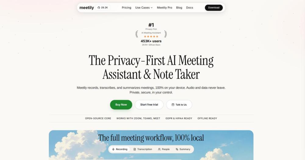 Image for meetily
