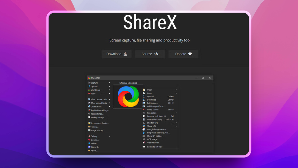 image of ShareX