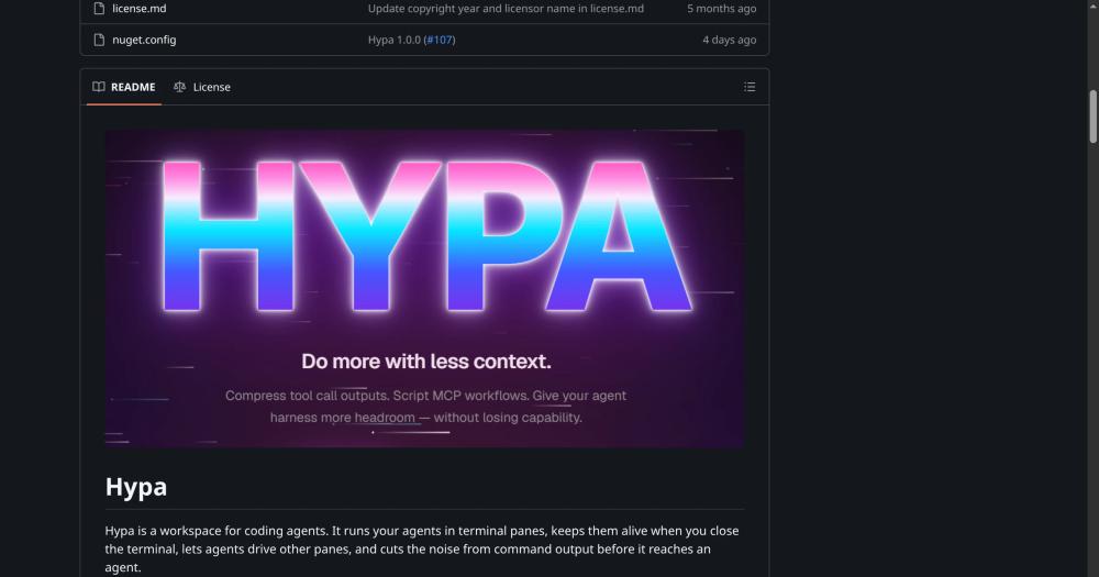 Hypa workspace for coding agents Hypa workspace for coding agents