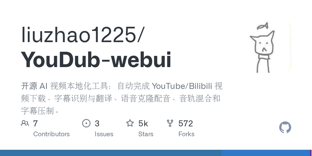 image of YouDub-webui image of YouDub-webui