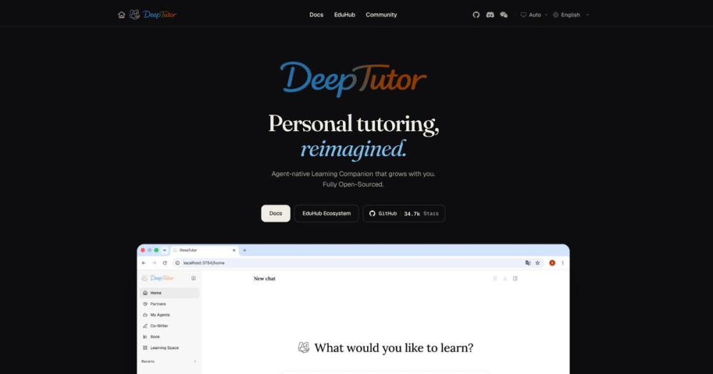 image of DeepTutor image of DeepTutor