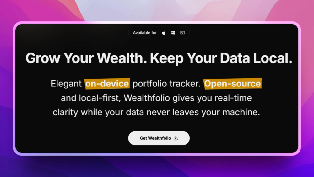 image of Wealthfolio