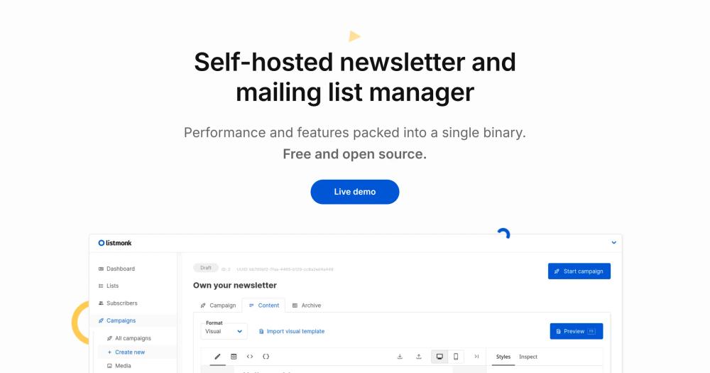 image of listmonk