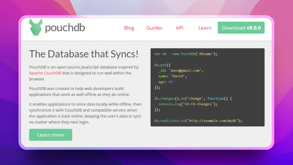 image of PouchDB