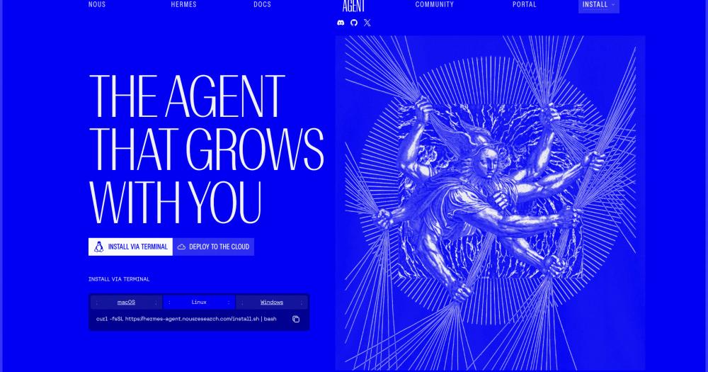 Screenshot of Hermes Agent