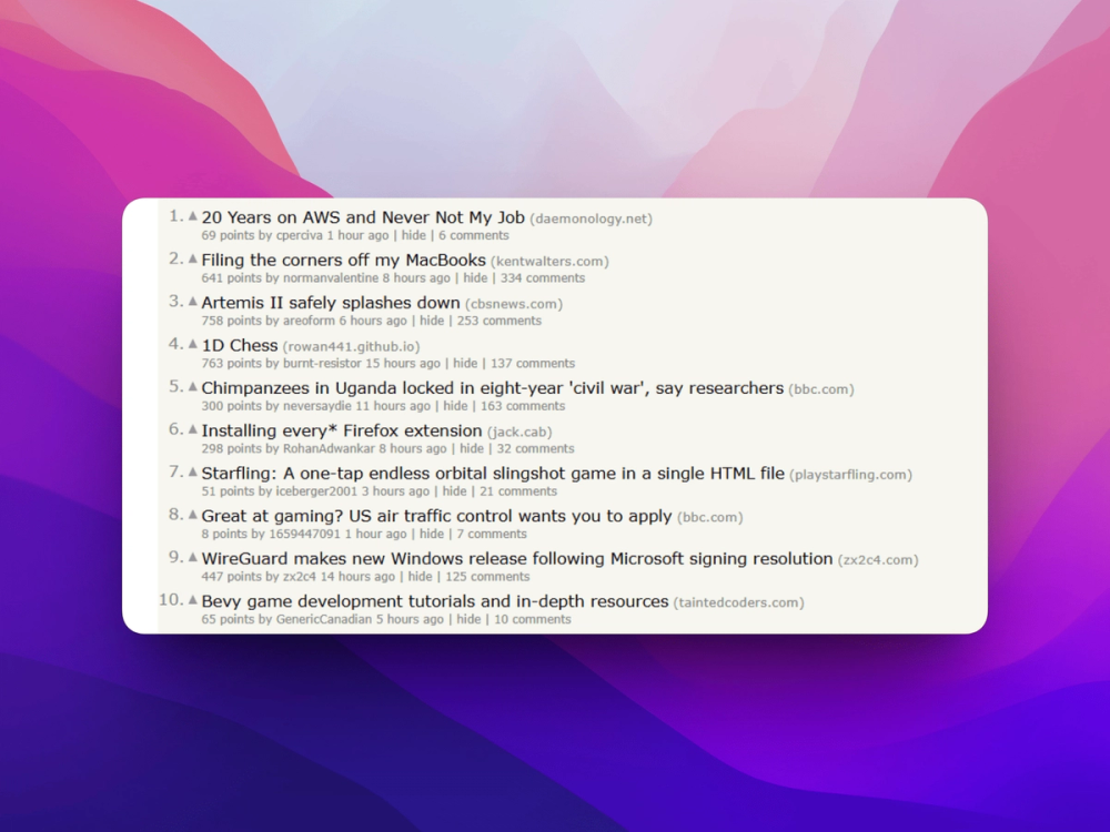 image of Hacker News image of Hacker News