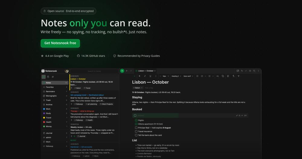 image of Notesnook